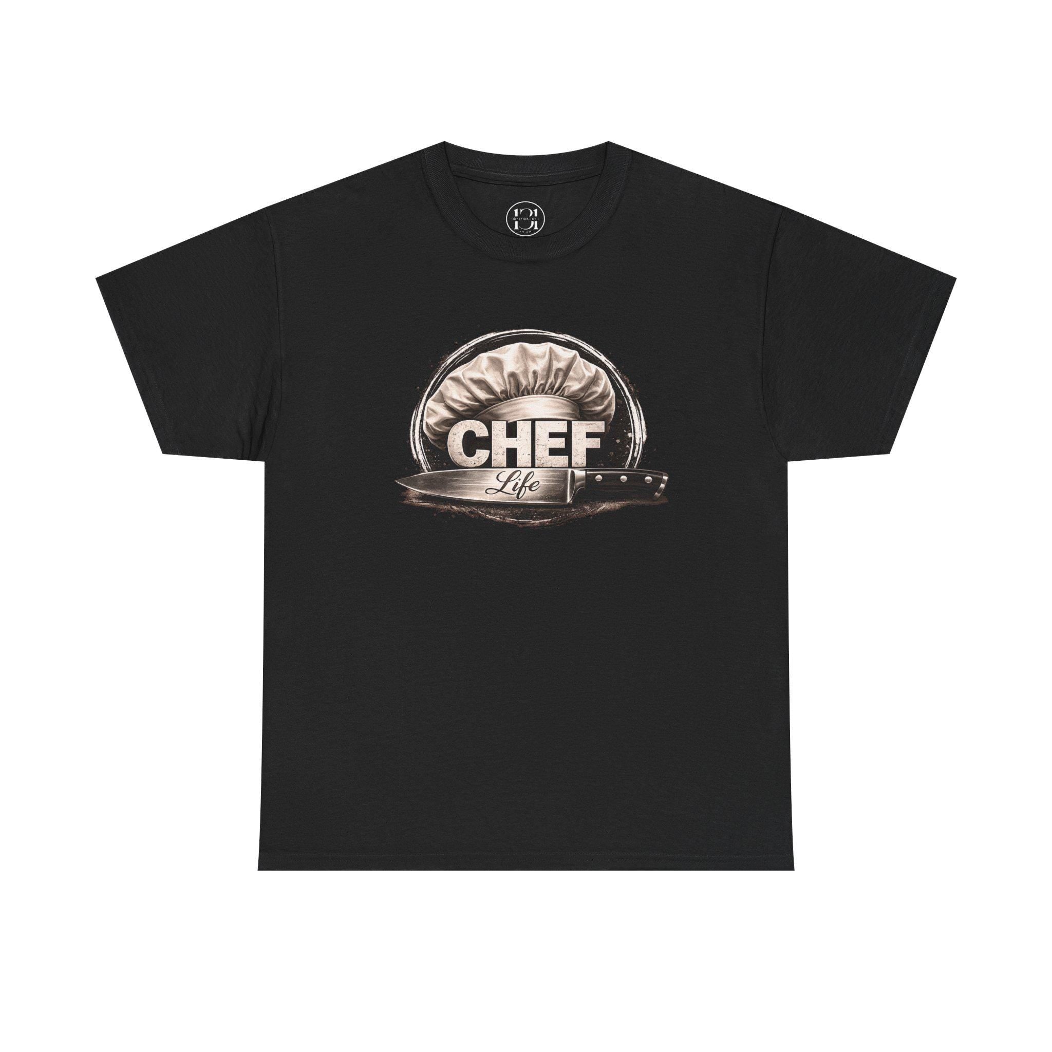 Chef Life Tee | 131 Blvd Boutique Chef Hat Logo T-Shirt, Cooking Kitchen Apparel